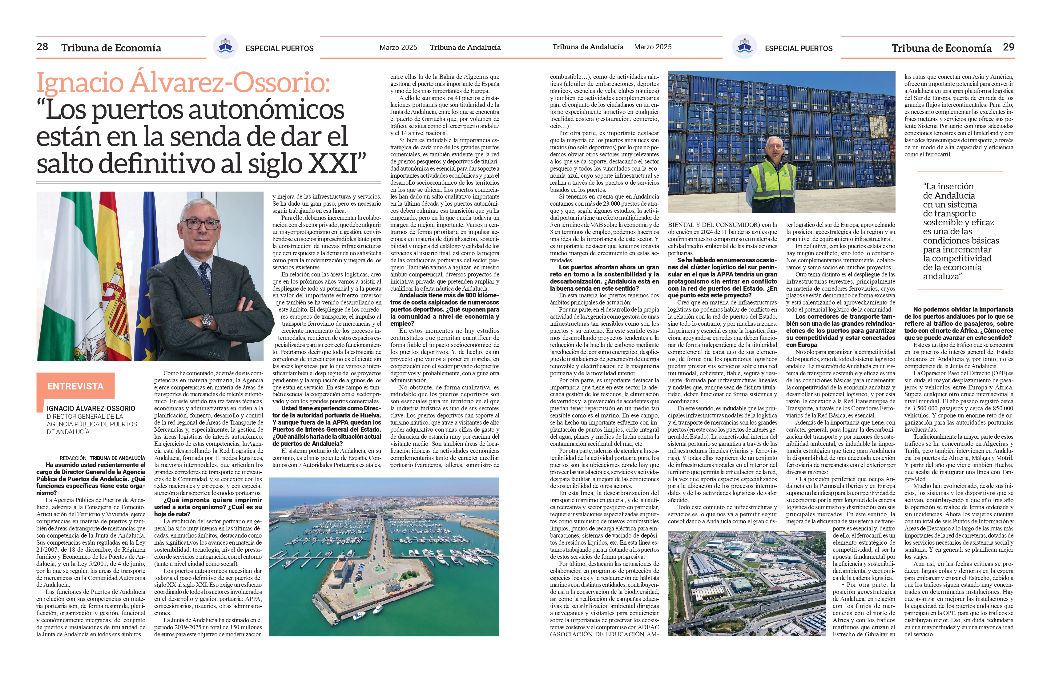 ENTREVISTA A NUESTRO DIRECTOR GENERAL EN TRIBUNA DE ECONOMÍA